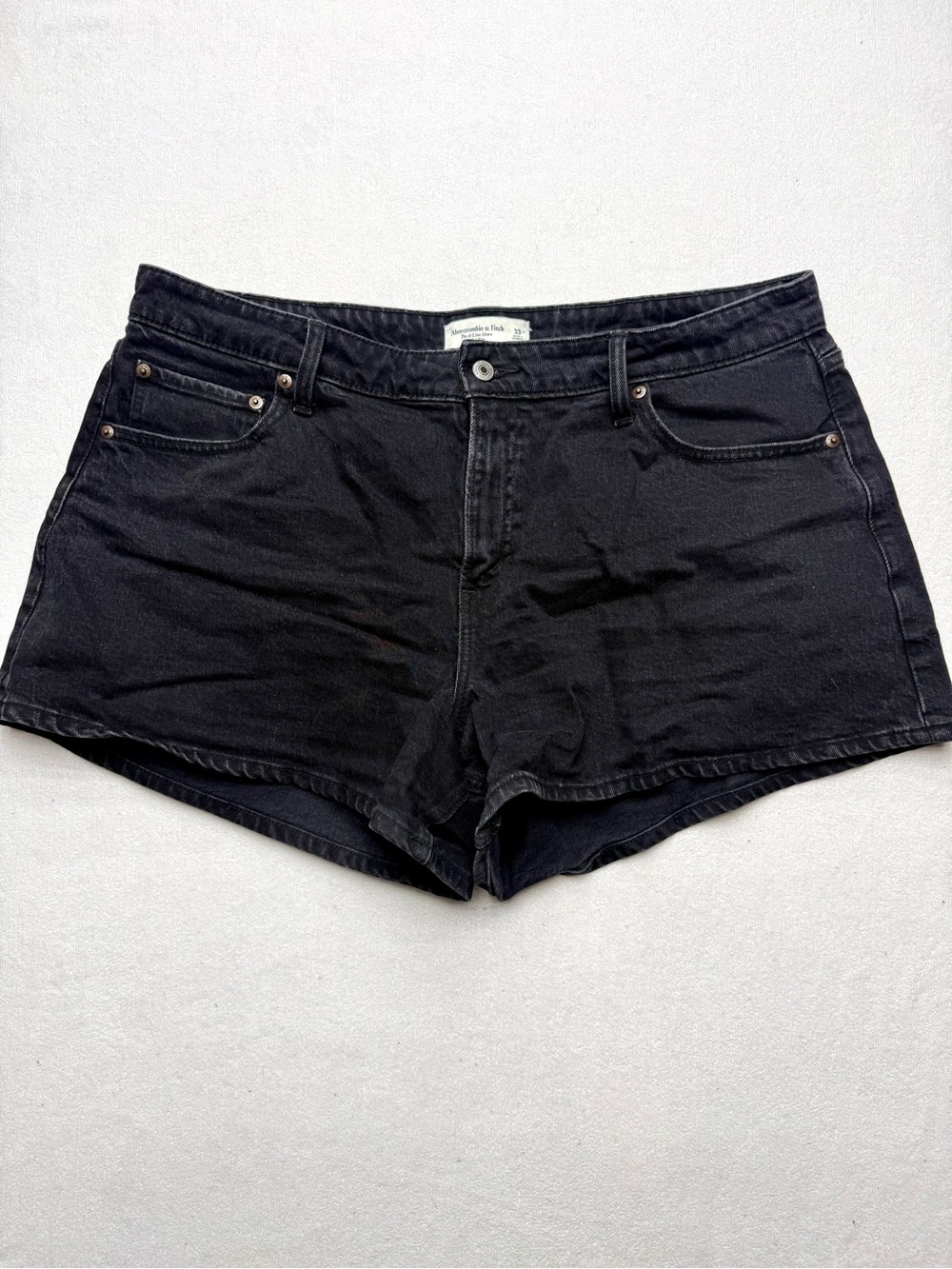 Abercrombie & Fitch Black Denim Shorts